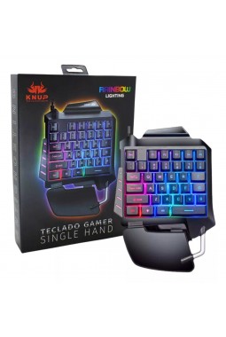 Teclado Gamer Knup Kp-Tm006 Single Hand